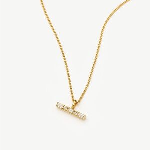 New: Missoma T-Bar Gold Pendant (PENDANT ONLY, NO CHAIN, COMES WITH BOX)
